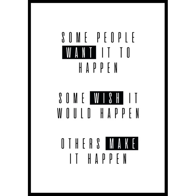 Poster Gallerix Make It Happen