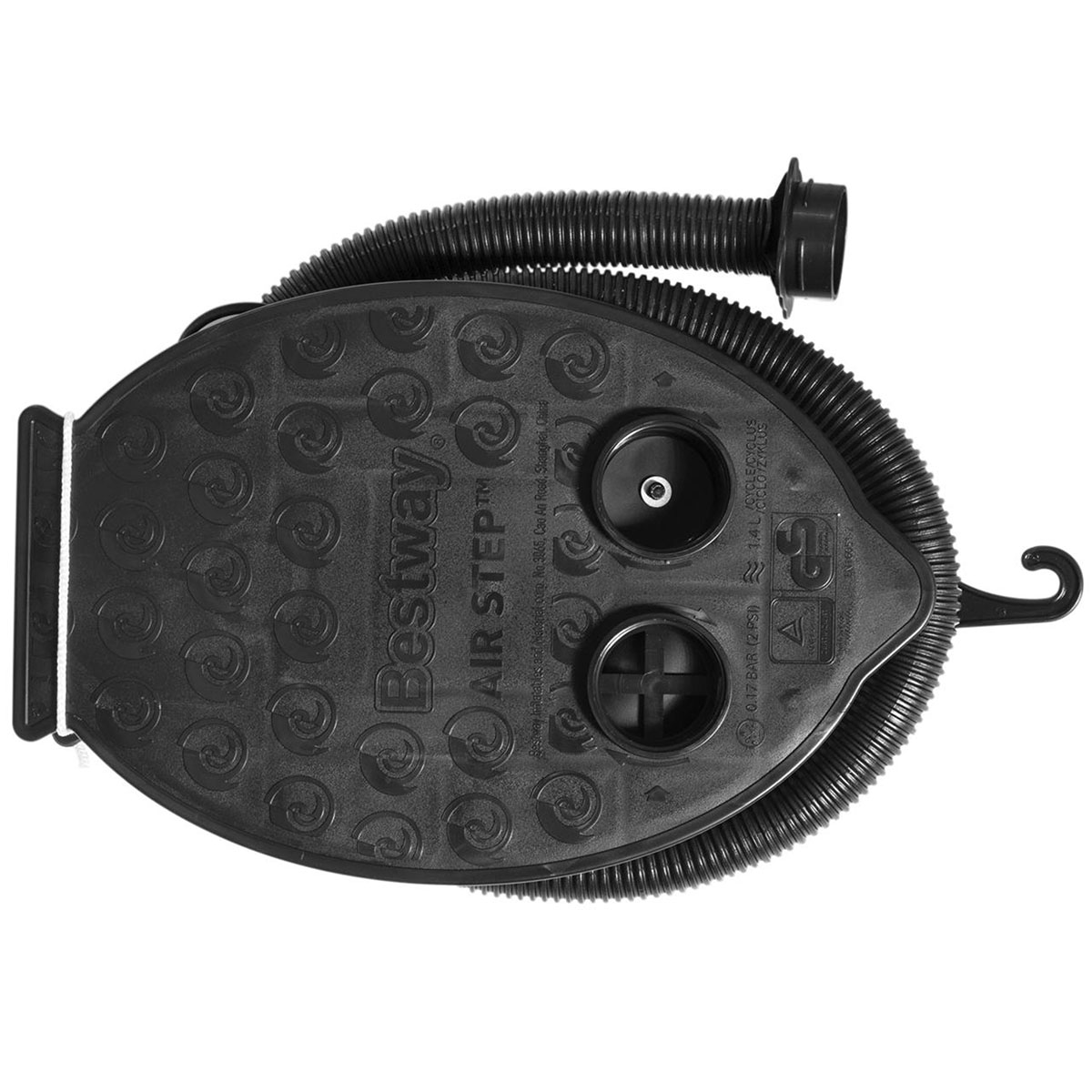 Fotpump Bestway Air Step Pump med Flexibel Slang & 3 Ventiladaptrar