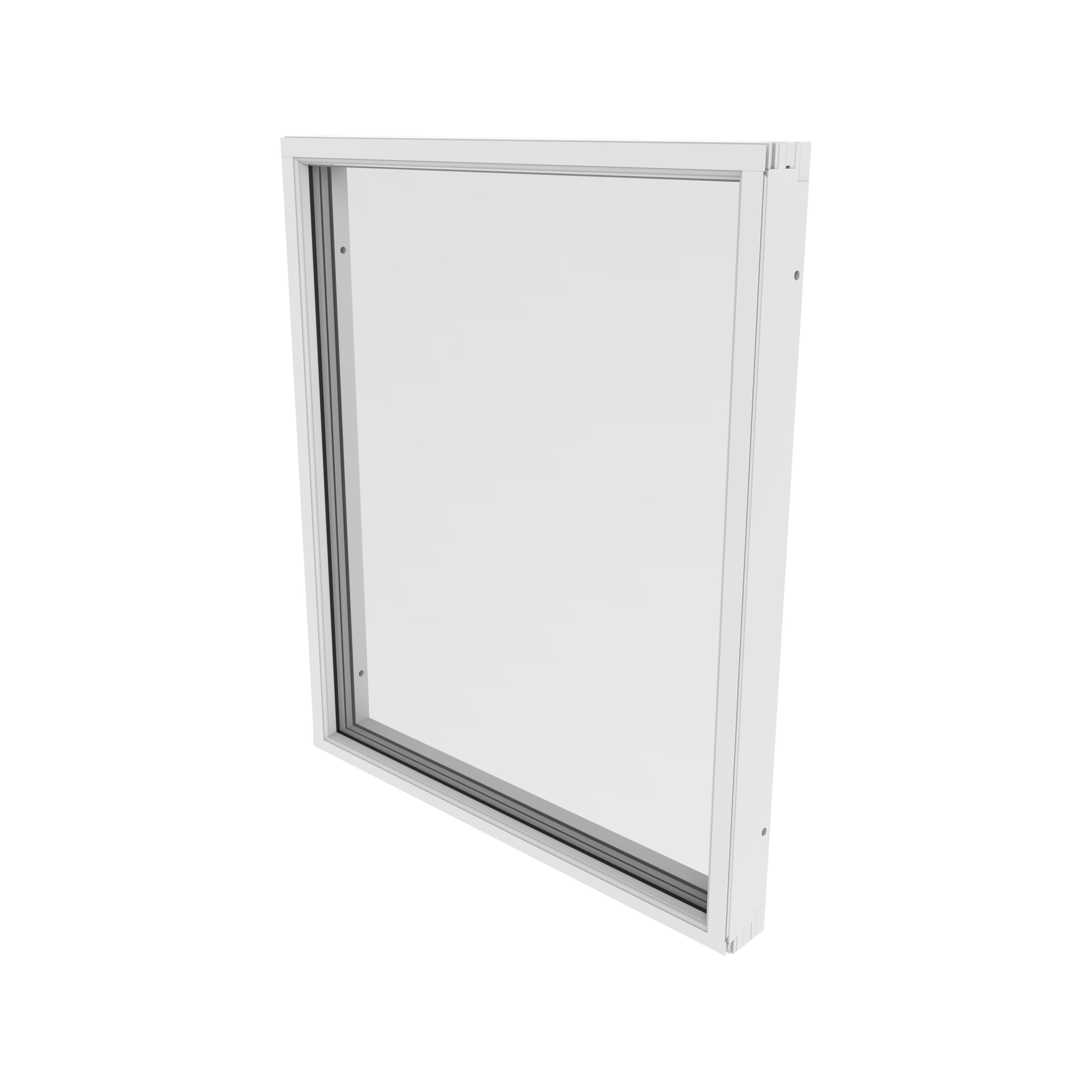Fast Fönster Outline 3-Glas Aluminium