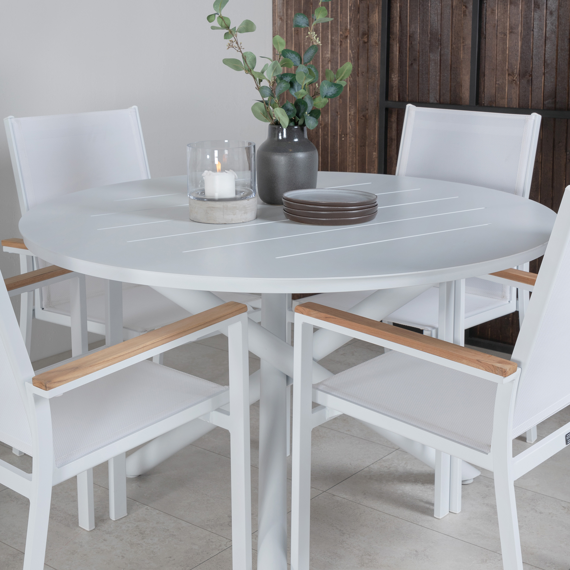 Matgrupp Venture Home Ande med 4 Telly Matstolar