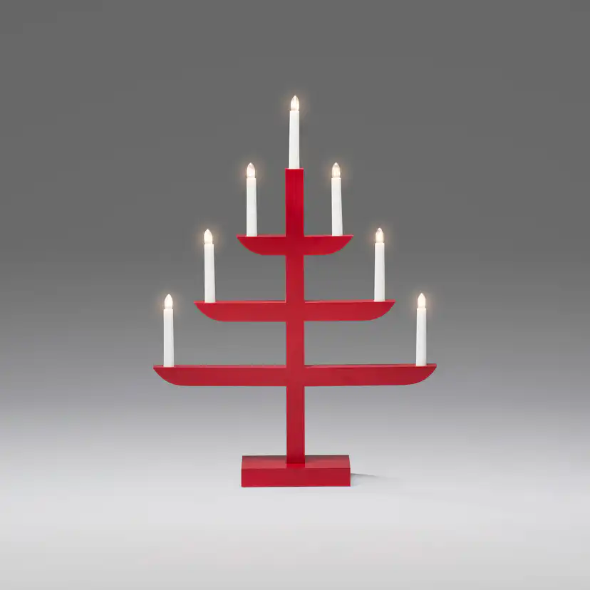 Adventsljusstake Gnosjö Konstsmide 7L på Fot H65
