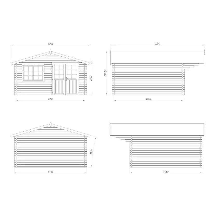 Stuga Palmako Britta 17,5 m2