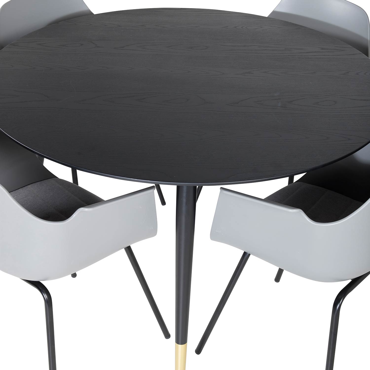 Matgrupp Venture Home Dipp Ø115 cm med 4 Comfort Stolar