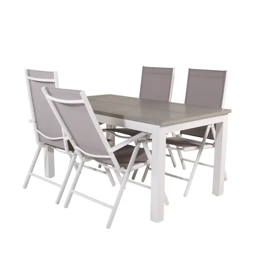Matgrupp Venture Home Aleyna 160/240 med 4 Bront Matstolar