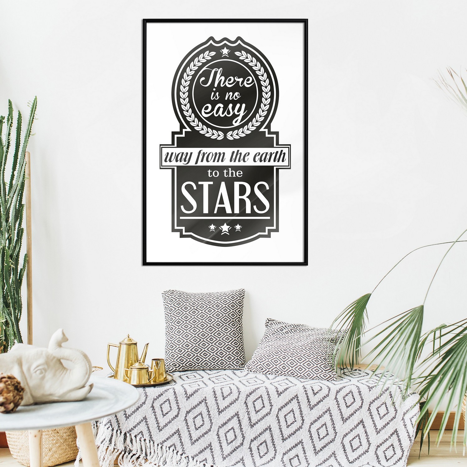 Poster Artgeist Affisch There Is No Easy Way From The Earth To The Stars