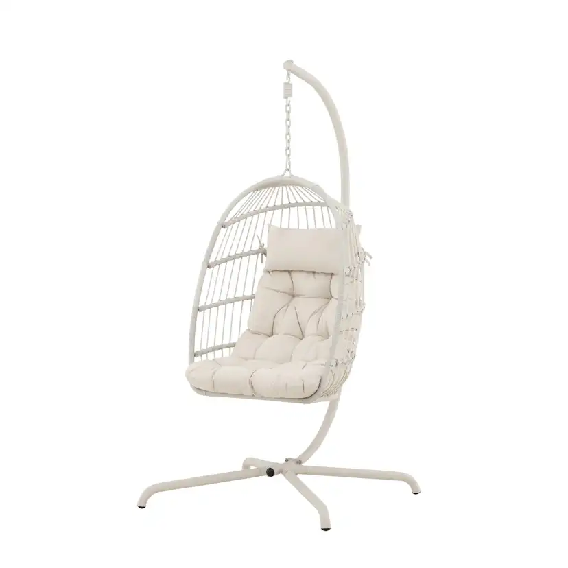Trezza Haning Chair - Beige / Beige Beige