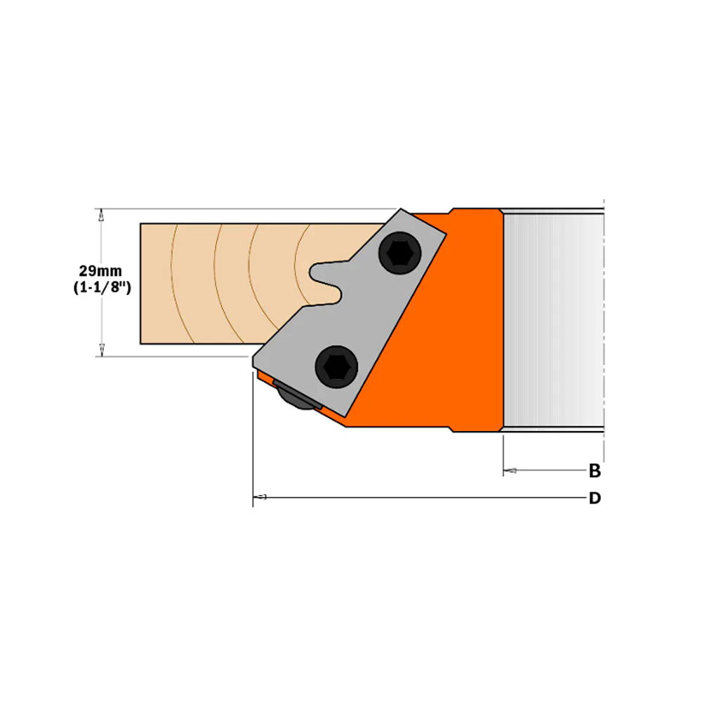 Skär CMT Orange Tools geringsfräs 43x23x2 2 st CMT Orange Tools