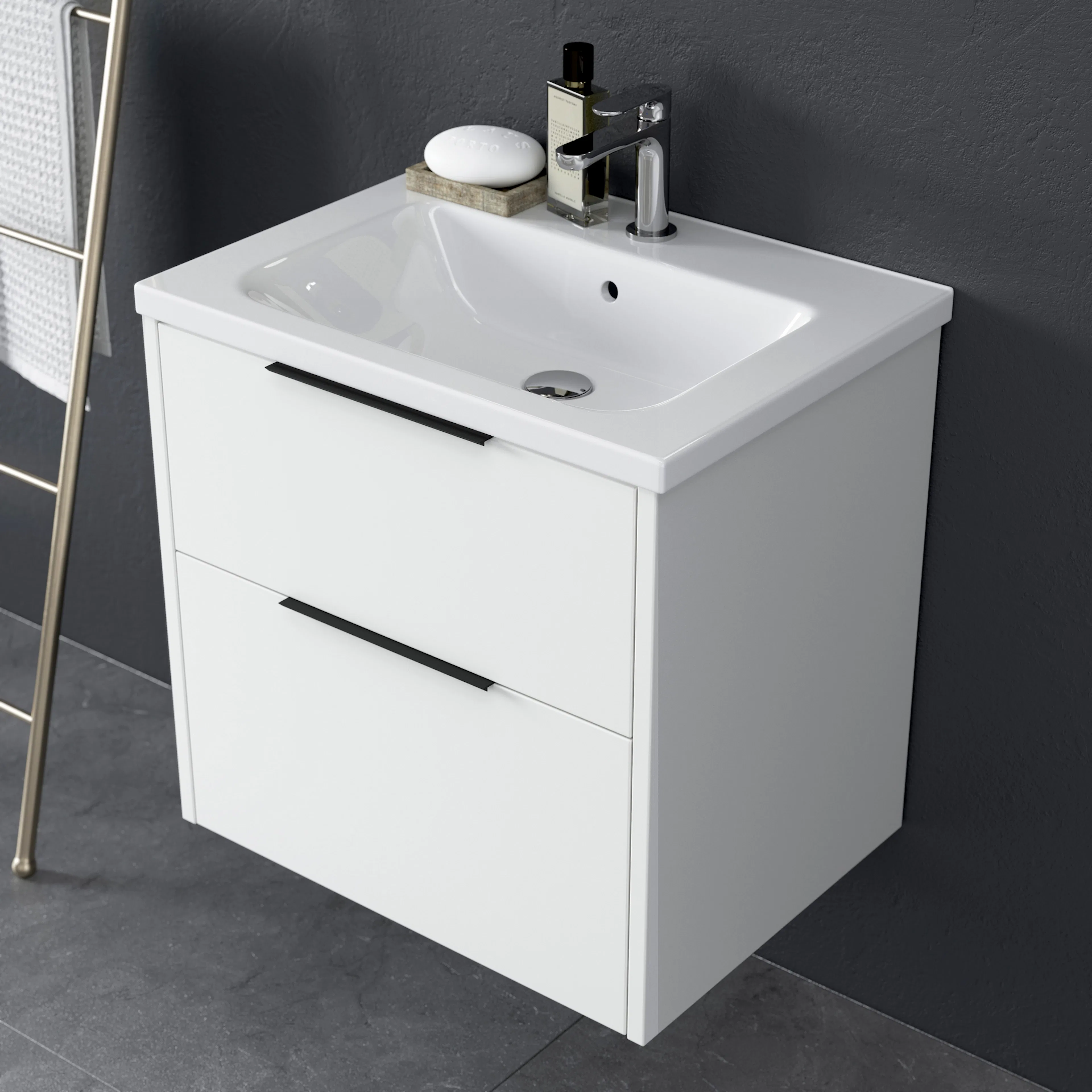 Grepplist THIN 250 mm Bredd: 250 mm, Matt Svart