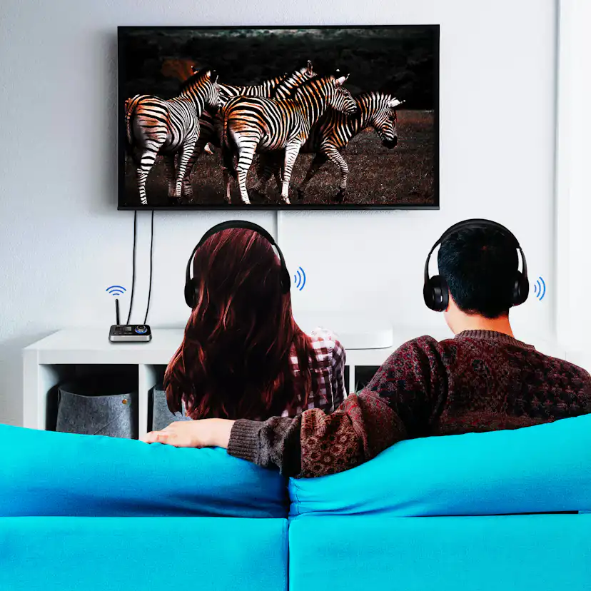 Bluetooth 5.0 2-in-1 Audio sändare/mottagare LogiLink