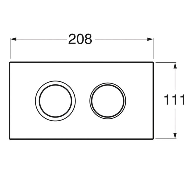 Spolknapp Gustavsberg till Triomont XT Duo Pneumatisk