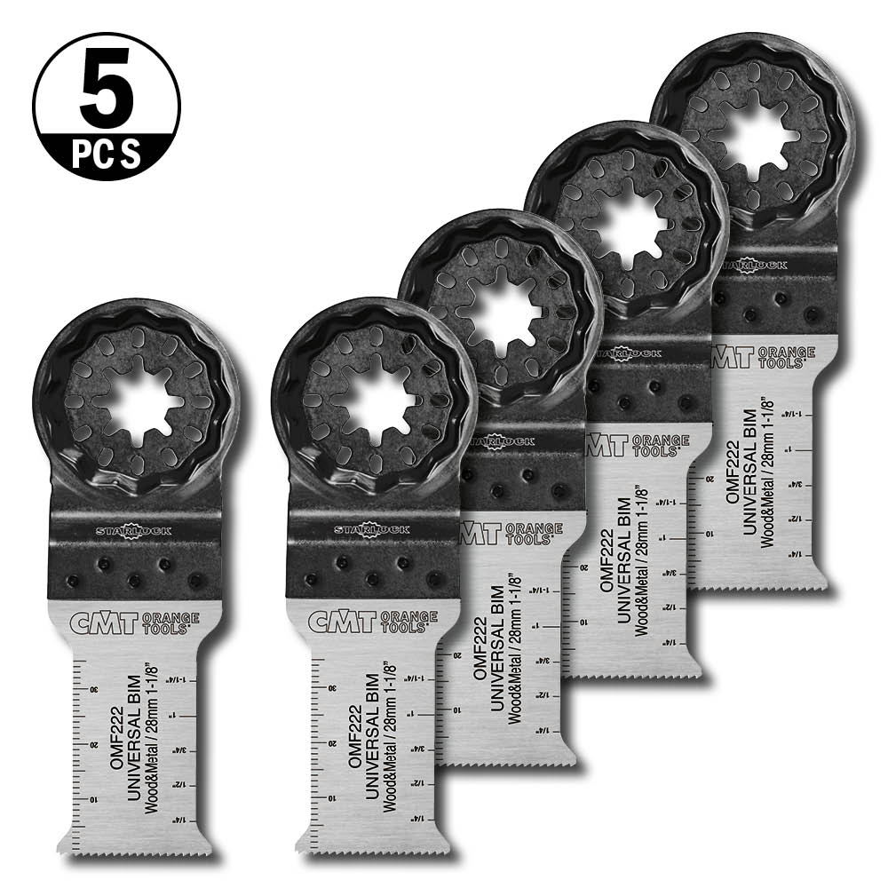 Starlock CMT Orange Tools 28x55mm BIM Trä/metall 5 st
