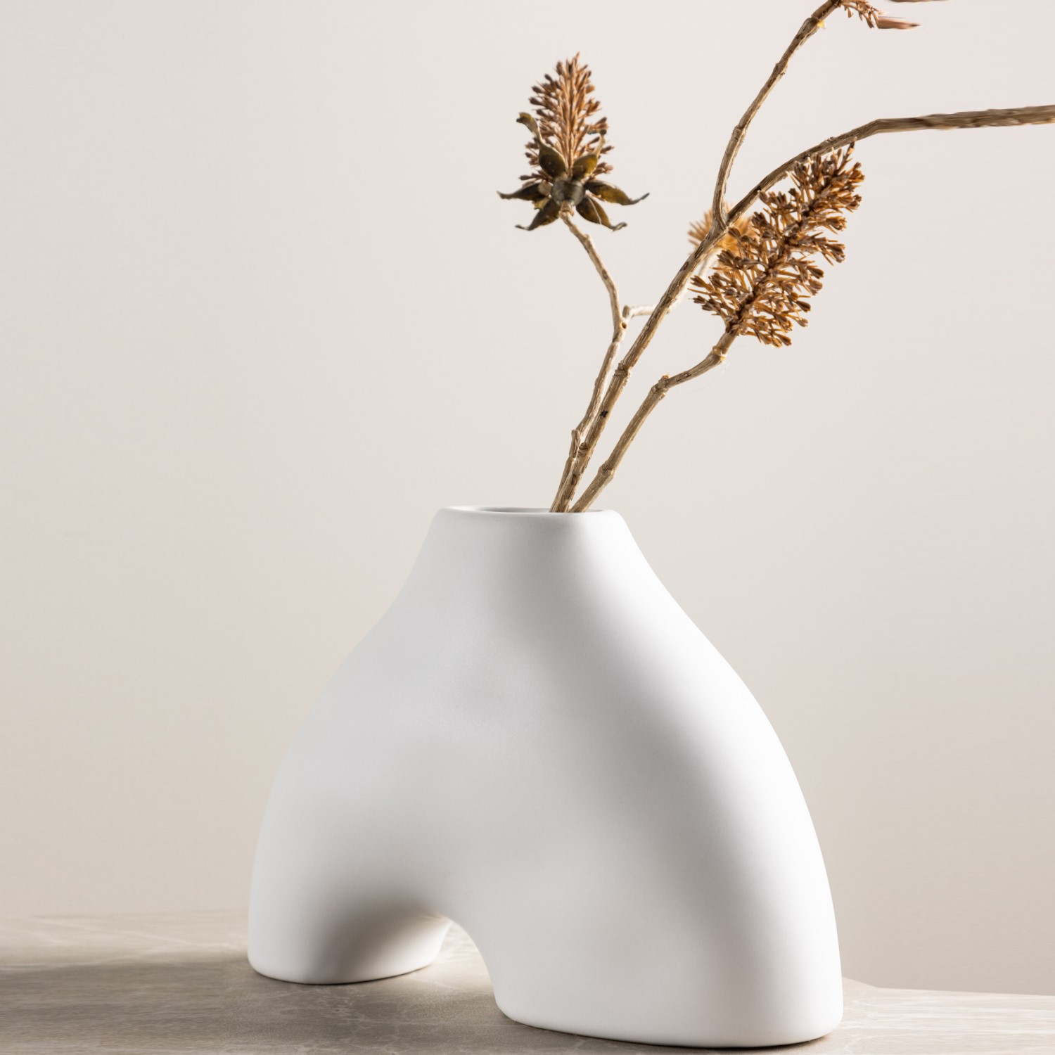Kento Vase - White - 21*8*15Hcm Vit