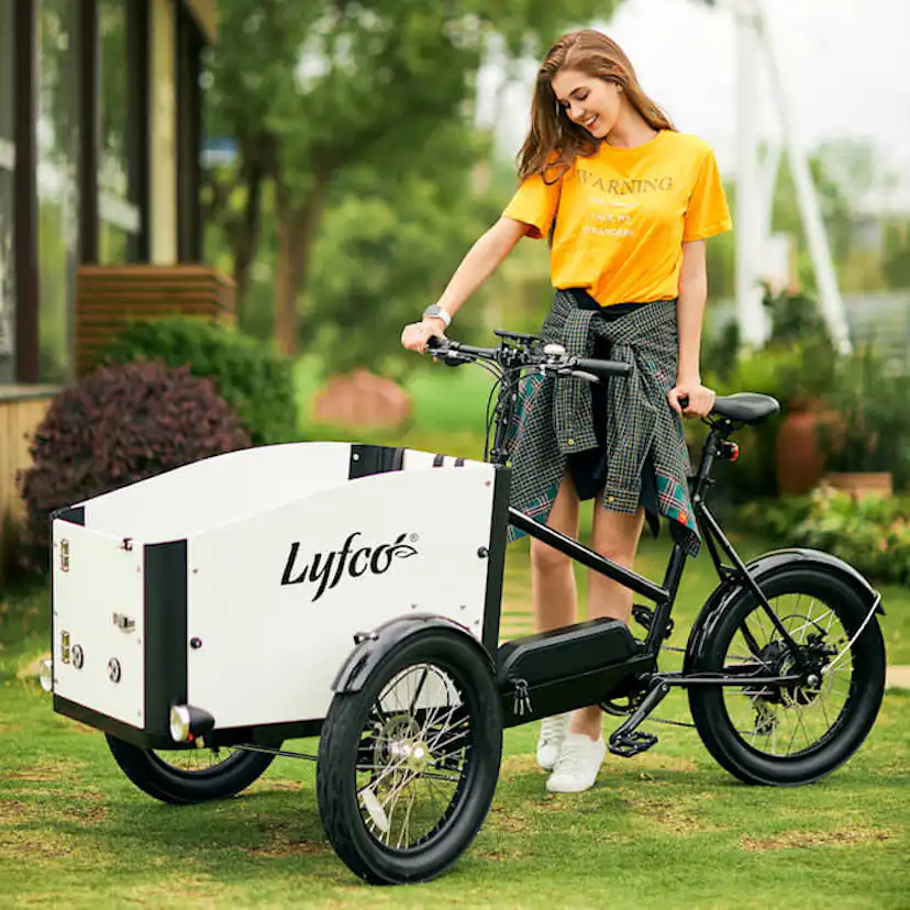 Elcykel Lyfco Cargobike med Öppningsbar låda - 17,5 Ah