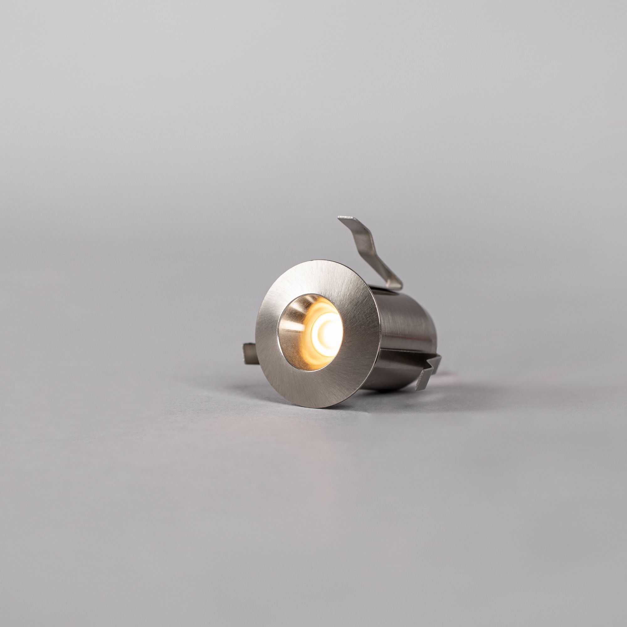 Minidownlight Hide-a-lite Heatspot G2 BS Dimbar LED Downlight Borstat Stål