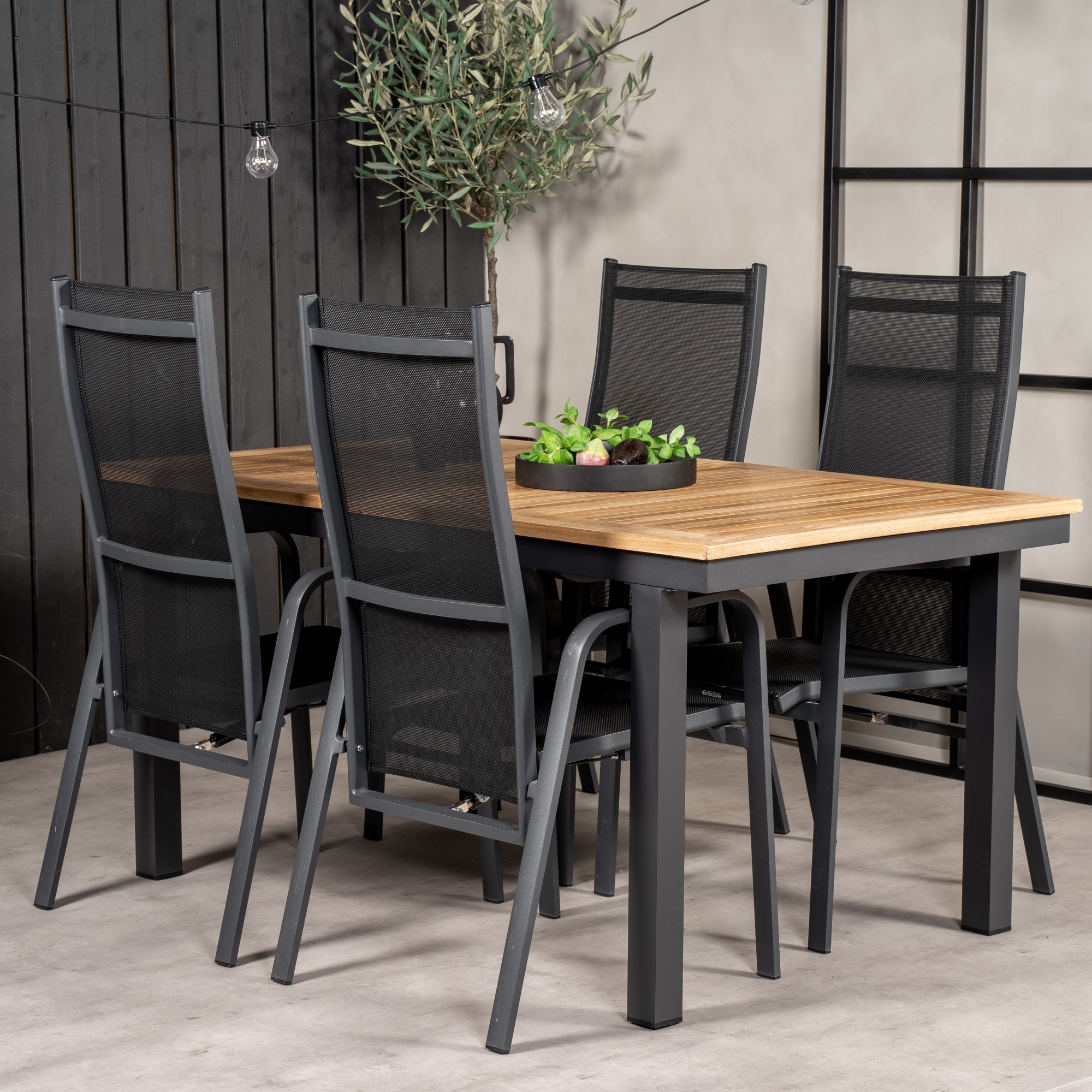Matgrupp Venture Home Perla 160/240 med 4 Copacabana Stolar