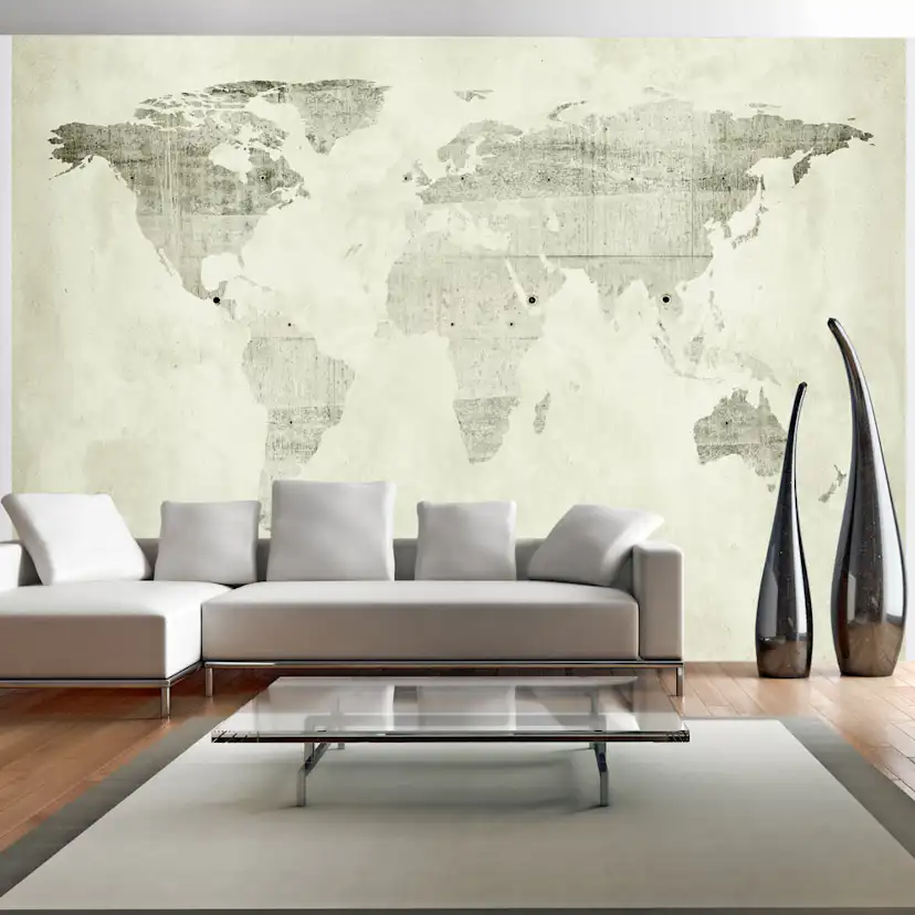 Fototapet Arkiio Självhäftande Green Continents