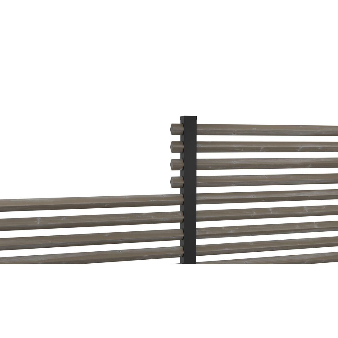 Ribba Öckerö Linax Grå 1490x45x45 4-pack FSC (B) 4-Pack