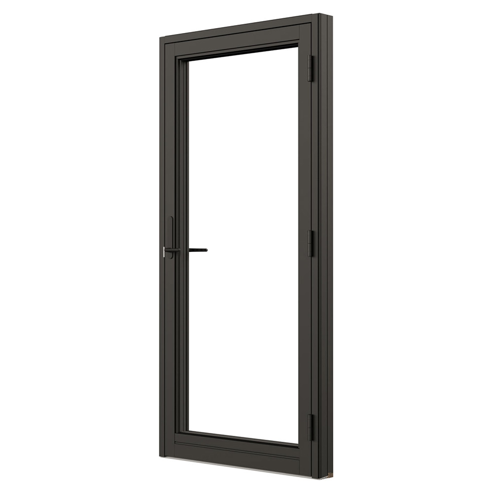 Fönsterdörr NorDan NTech Helglasad Aluminium BlackLine Svart