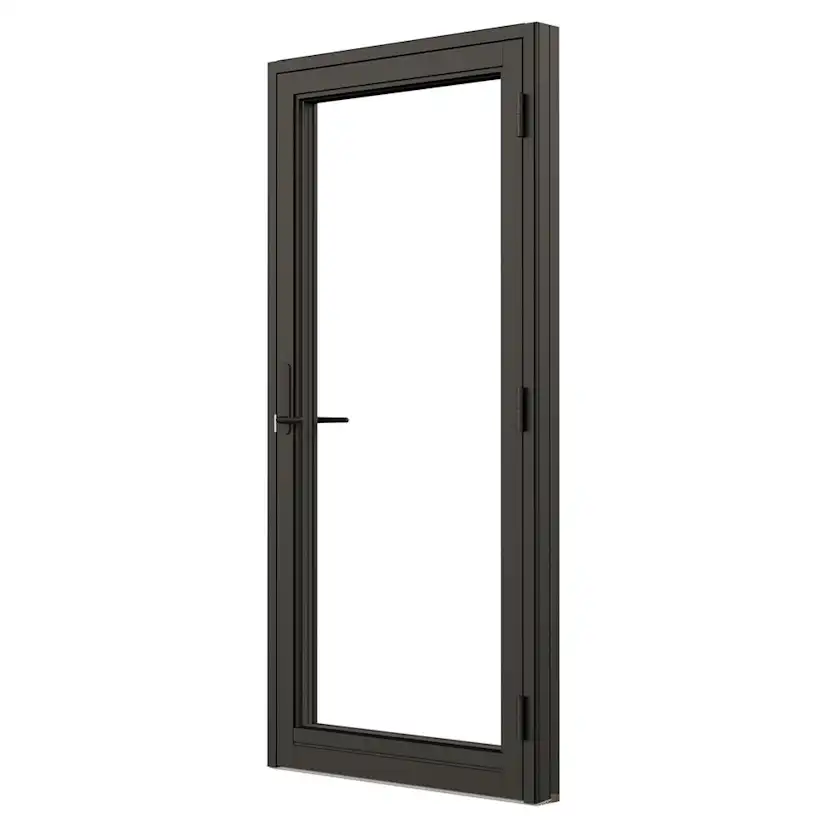Fönsterdörr NorDan NTech Helglasad Aluminium BlackLine Svart