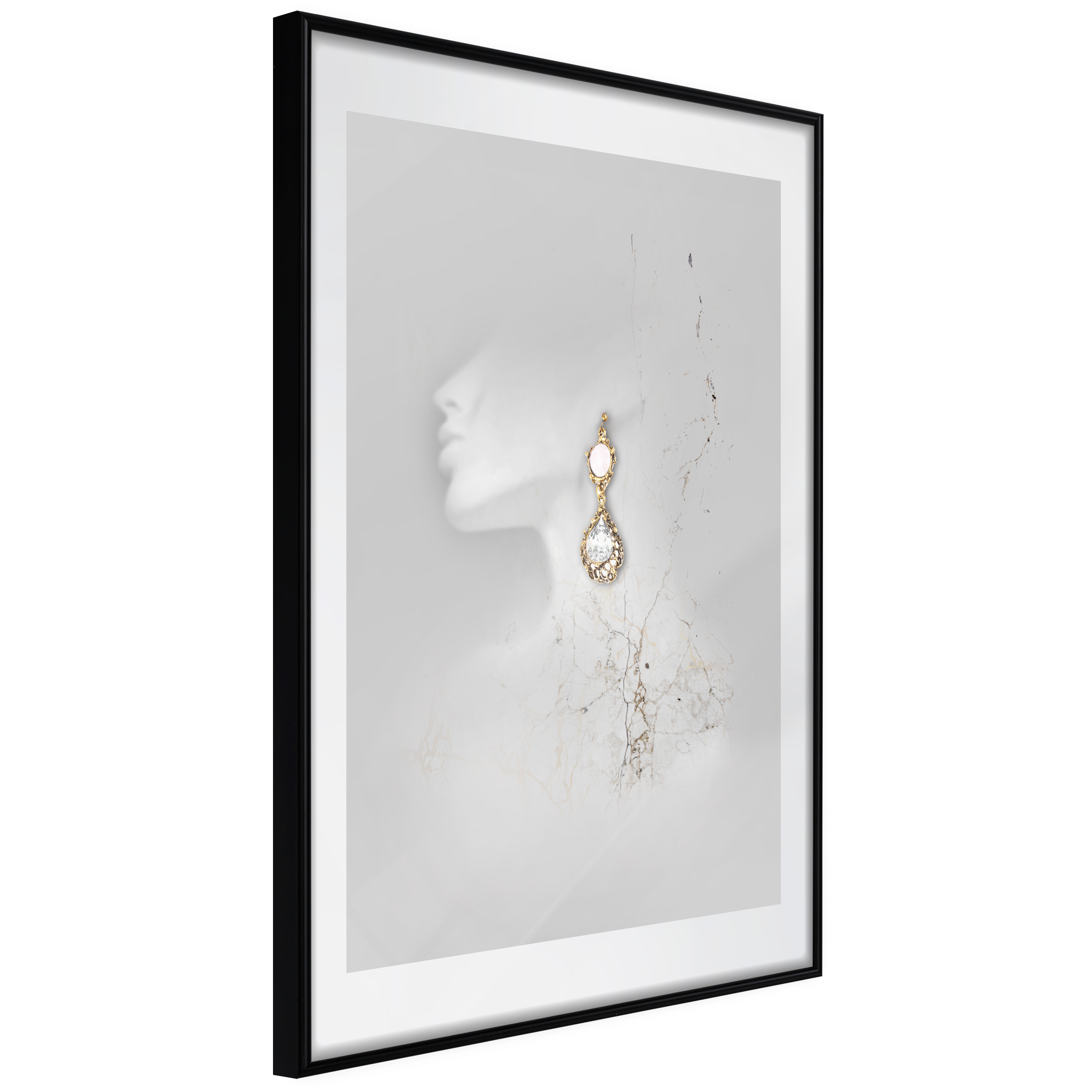 Poster Artgeist Affisch Gold Earrings
