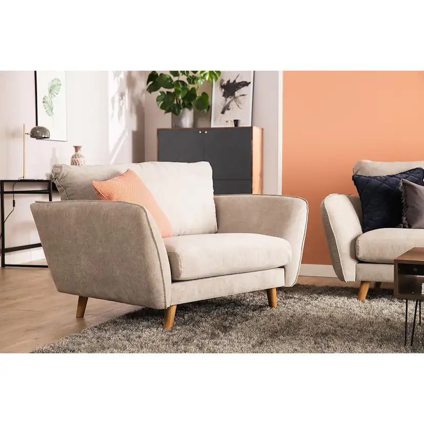 Trend Lyx 3-sits Divansoffa Vänster Svarta ben