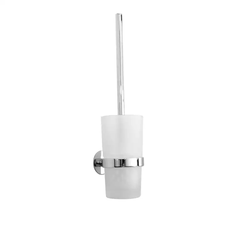 Toalettborste Smedbo Time YK333 Krom/Frostat Glas