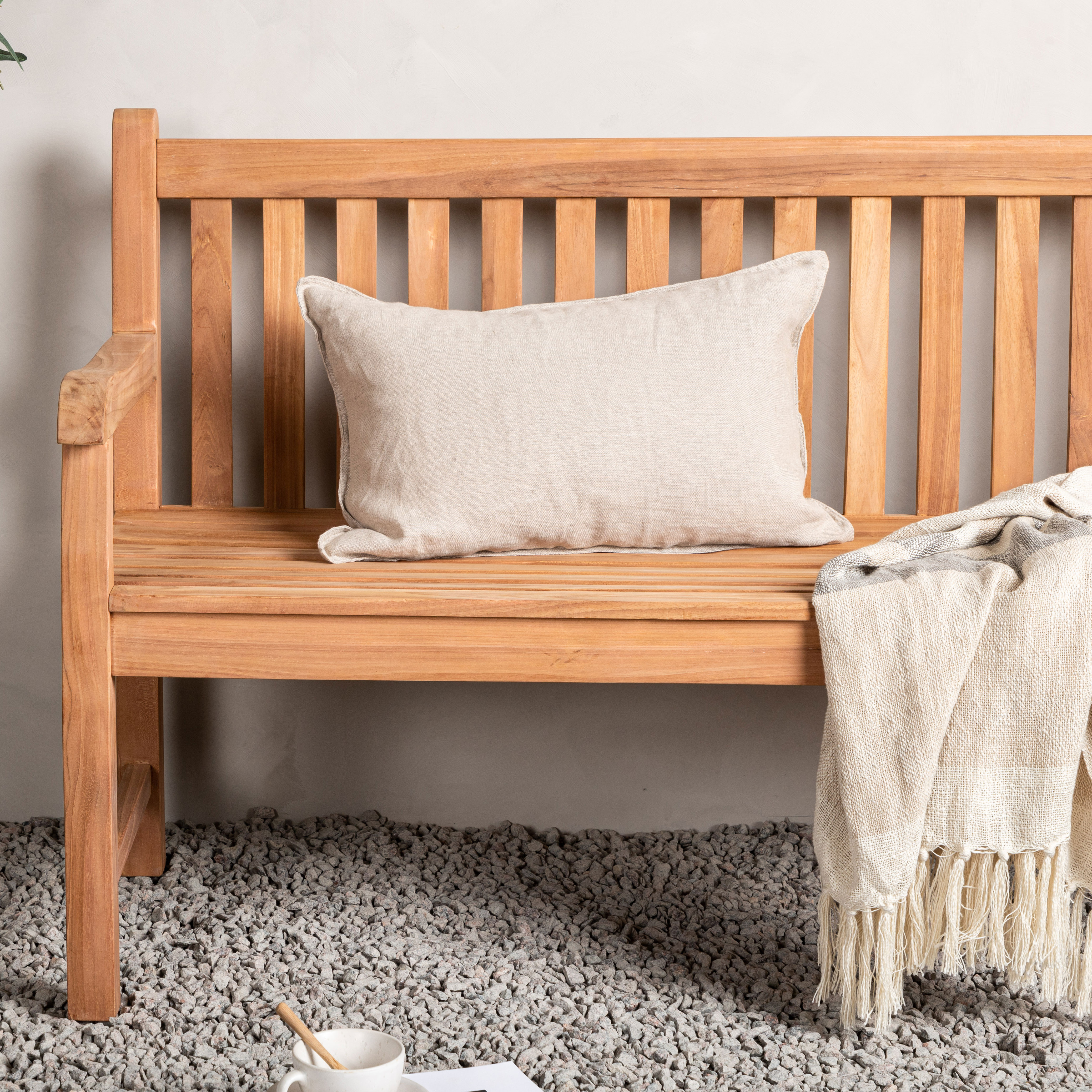 Bänk Venture Home Kenya med ryggstöd