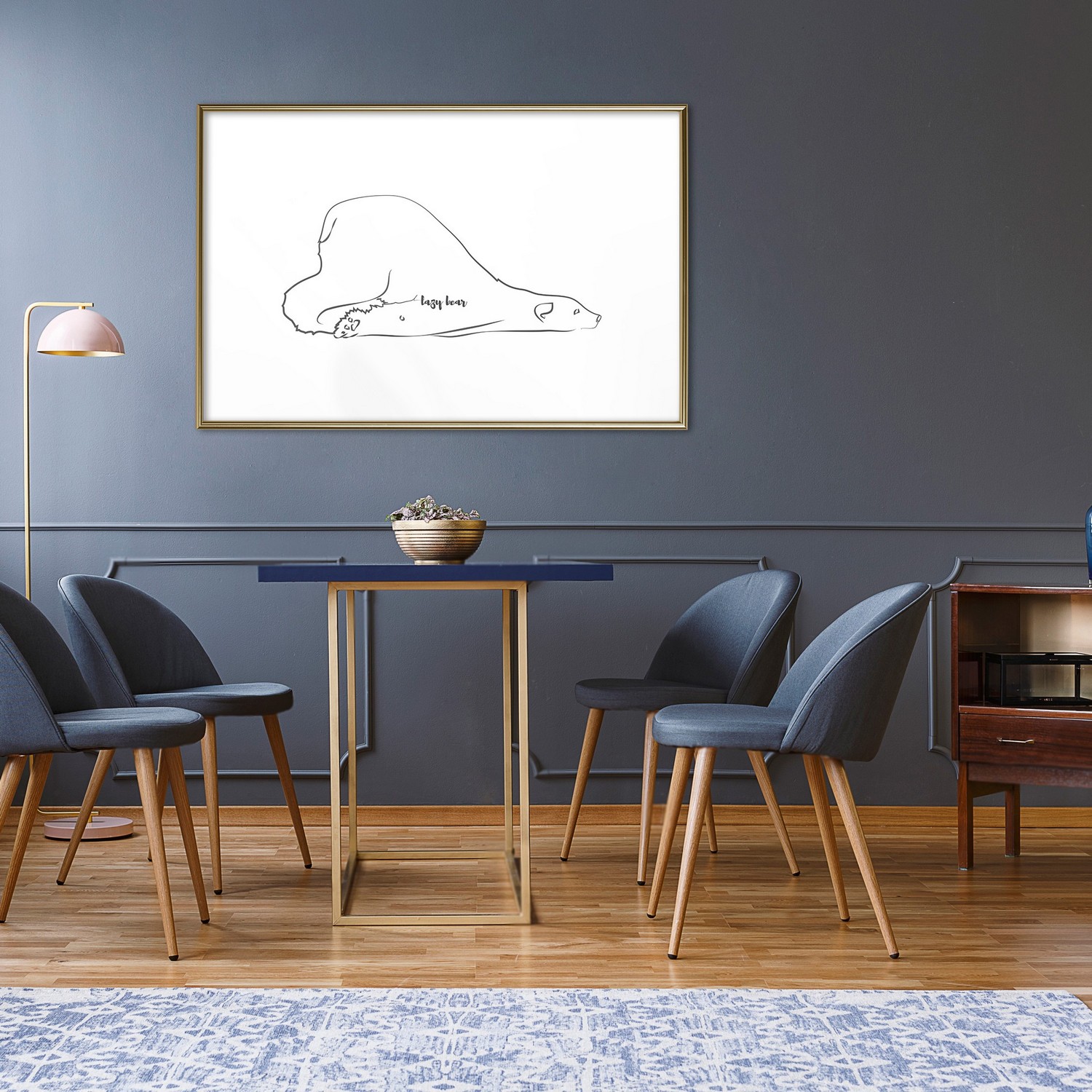 Poster Artgeist Affisch Lazy Bear