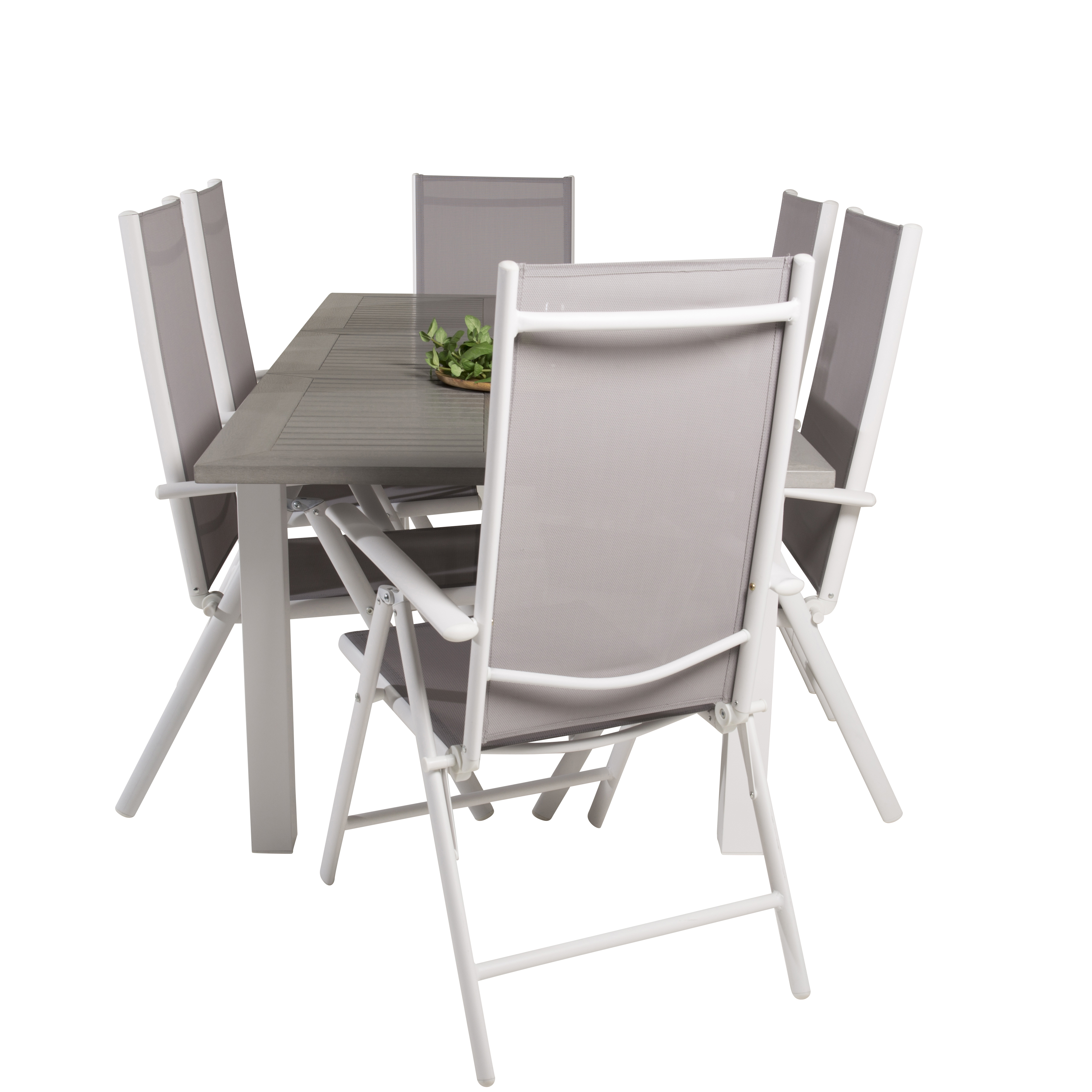 Matgrupp Venture Home Aleyna 160/240 med 6 Bront Matstolar