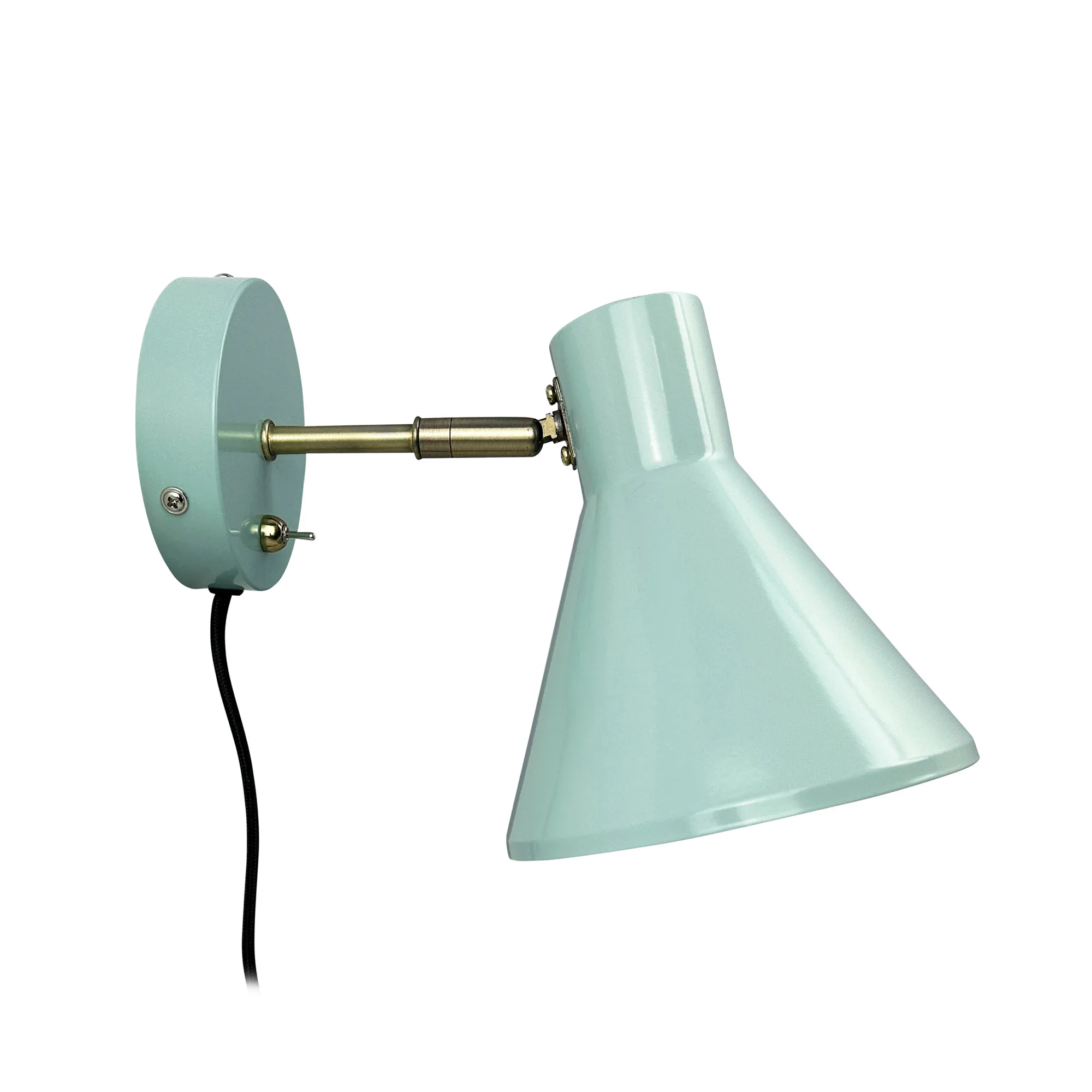 Vägglampa Dyberg Larsen Sleep Grön/Mässing