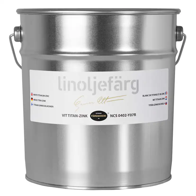 Linoljefärg Ottosson Vit Titan-Zink