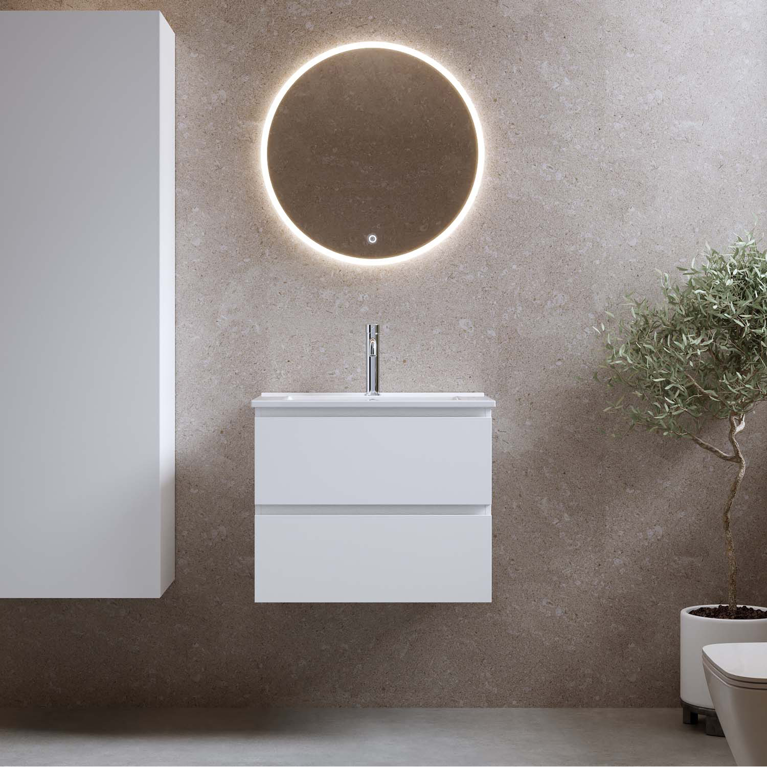 Tvättställsskåp Bathlife Eufori med Tvättställ