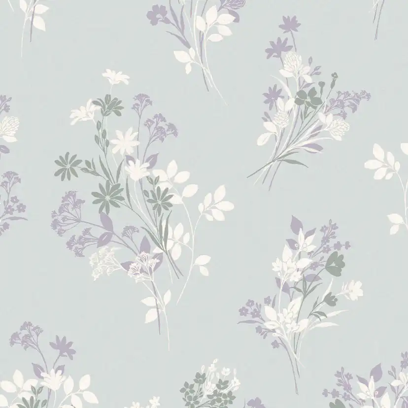 Tapet Laura Ashley Igerna Pale Duck Egg Blå 119857