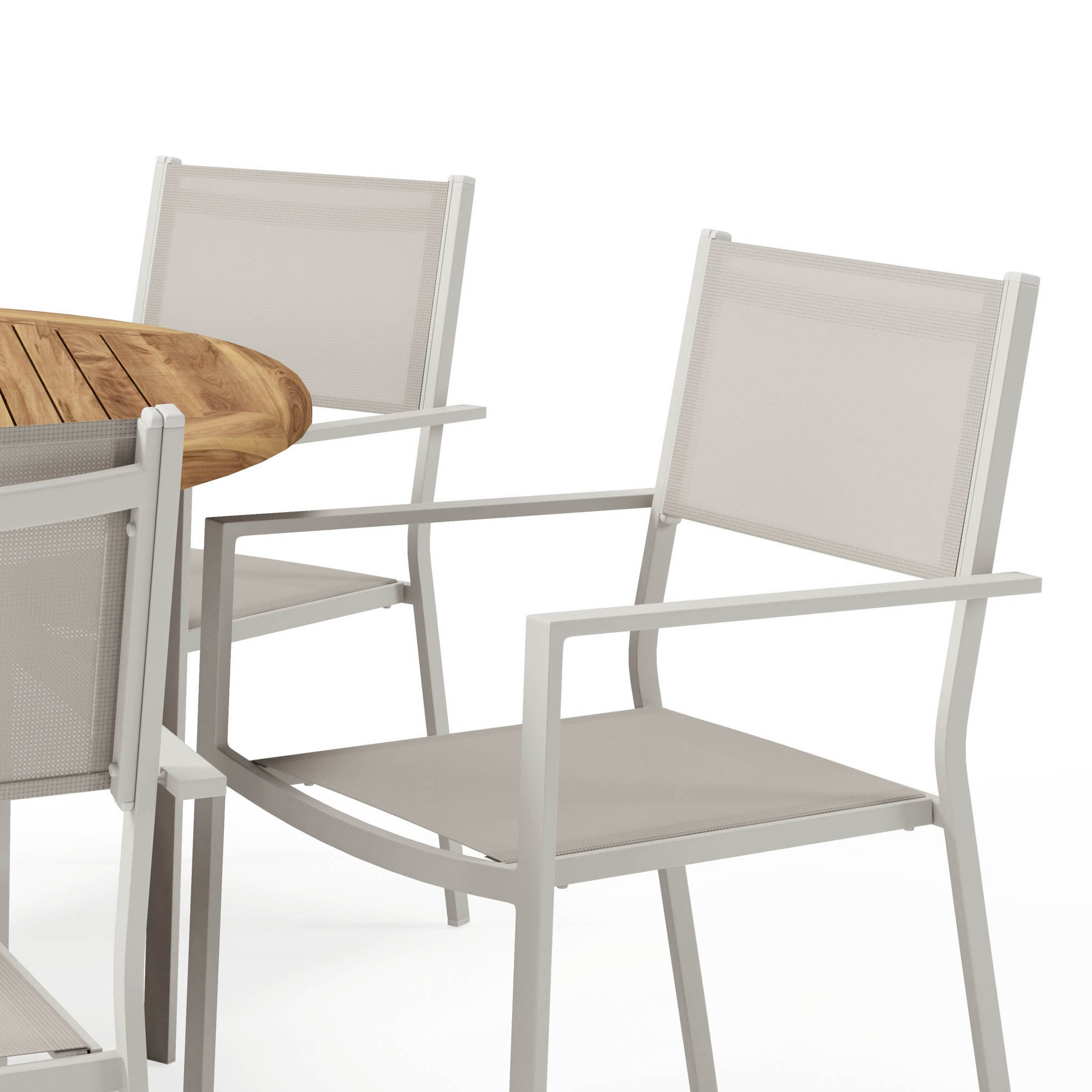 Matgrupp Comfort Garden Lakenview Matbord Rund 150 med 6 Las Vegas Karmstolar