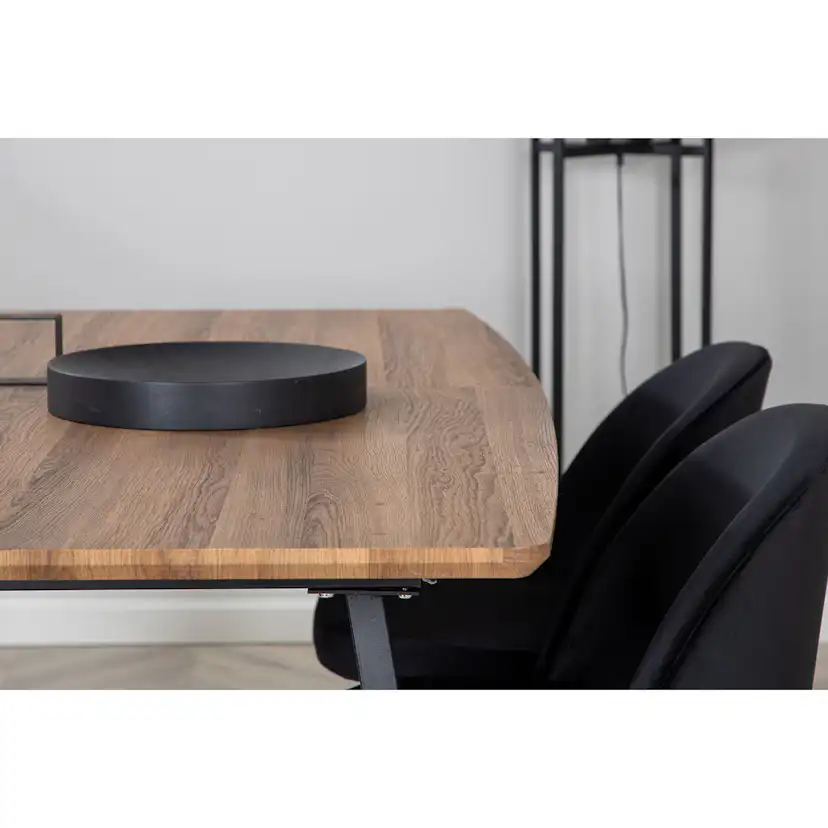 Matgrupp Venture Home Inca med 4 Velvet stolar