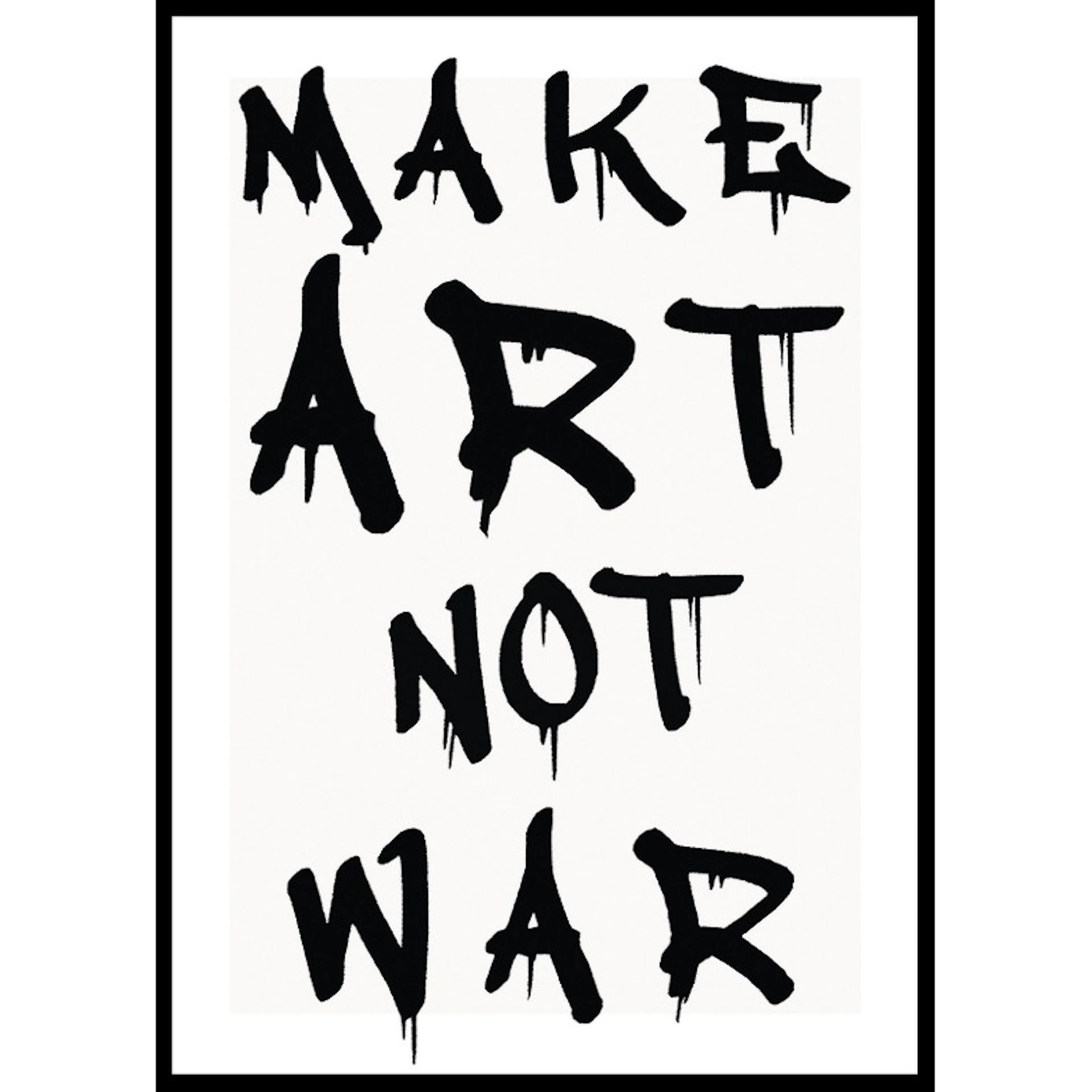 Make Art Not War 30x40 30x40 cm