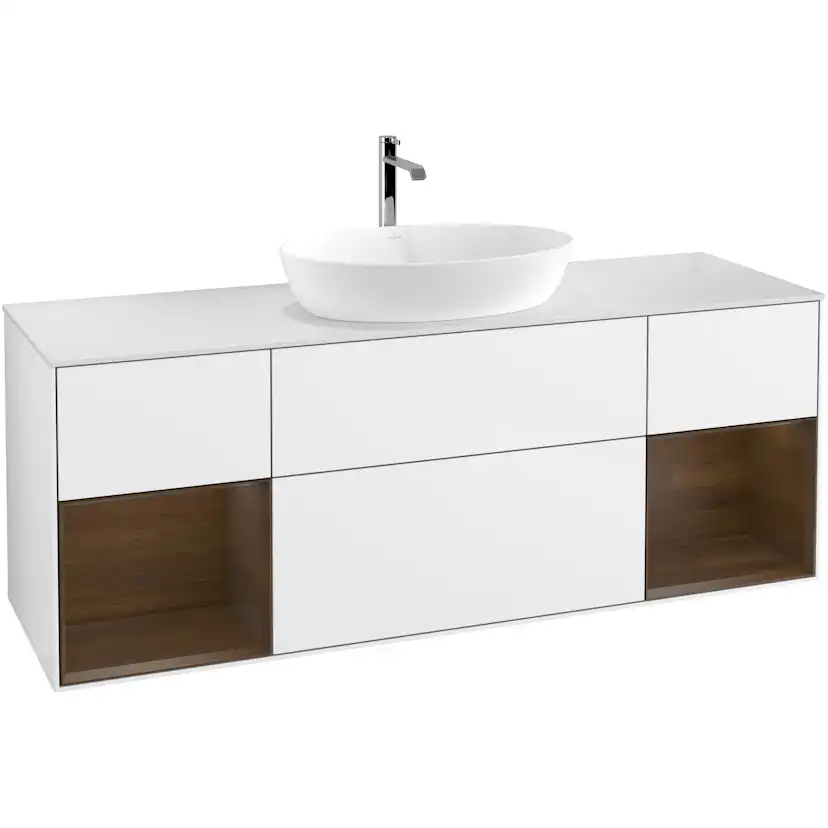 Tvättställsskåp Villeroy & Boch Finion med Två Hyllor och Bänkskiva för Fristående Tvättställ från Artis & Collaro