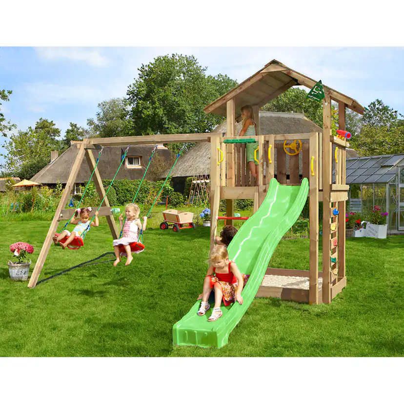 Lektorn Jungle Gym Chalet 2.1 Swing Modul Rutschkana & Sand
