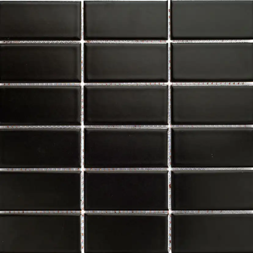 Klinkermosaik Arredo Titan Svart Matt 5x10 cm