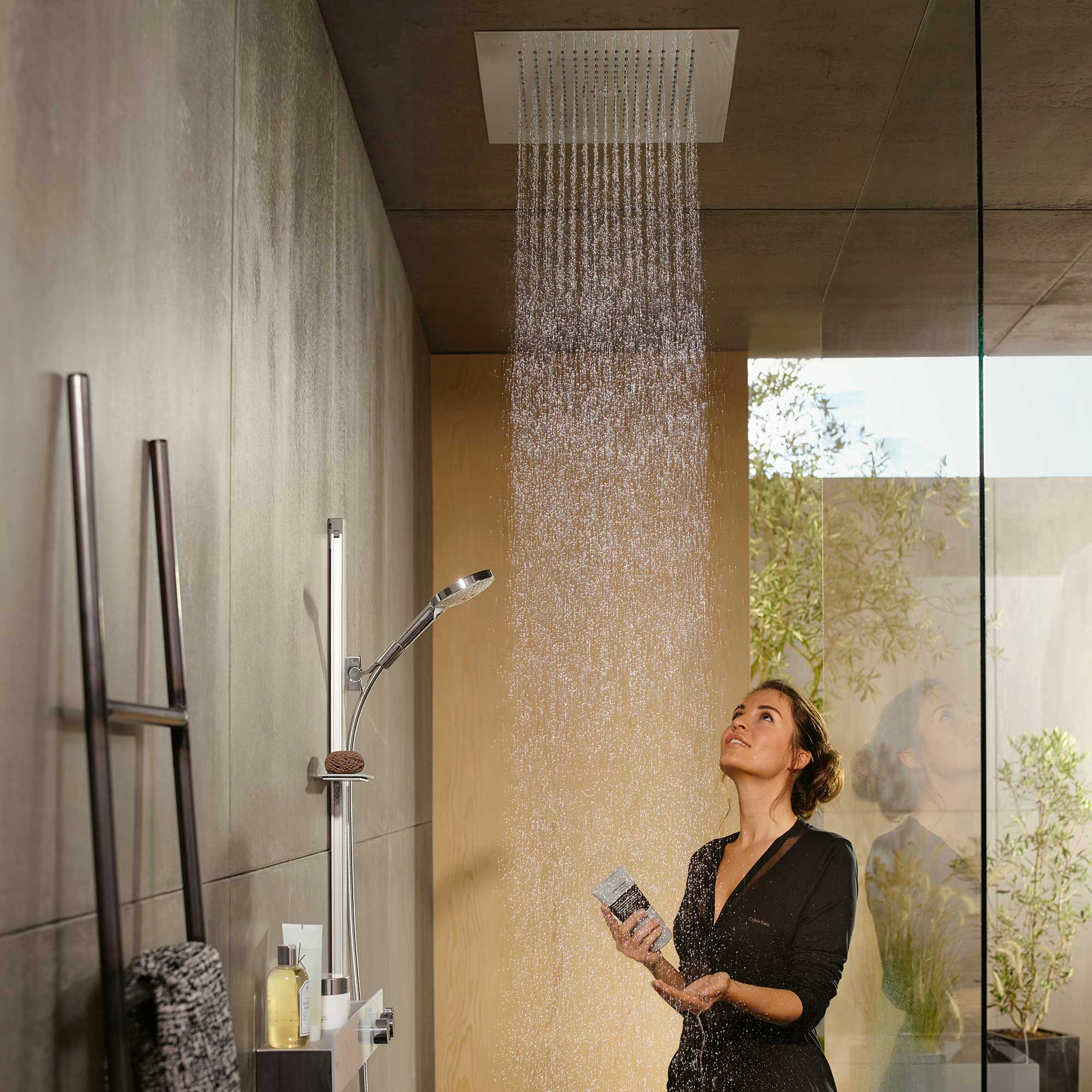 Raindance Select S Duschset 120 3jet med duschstång 150 cm o Krom, Utan EcoSmart