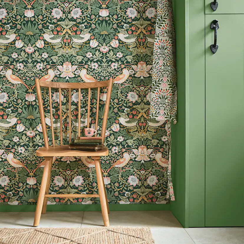 Tapet William Morris At Home Strawberry Thief 124234