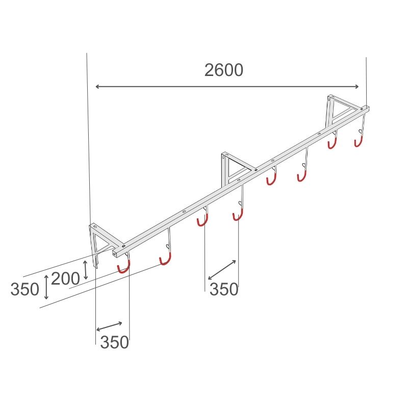 Cykelhängare R&R Solutions H1 Väggmonterad