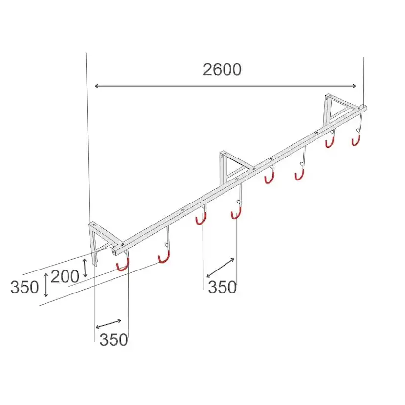 Cykelhängare R&R Solutions H1 Väggmonterad