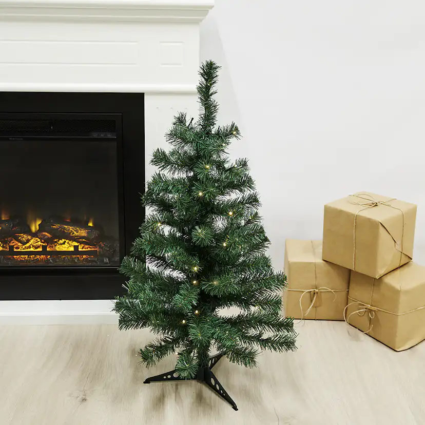 Plastgran Nordic Winter Alex 80X46 cm LED med Plastfot