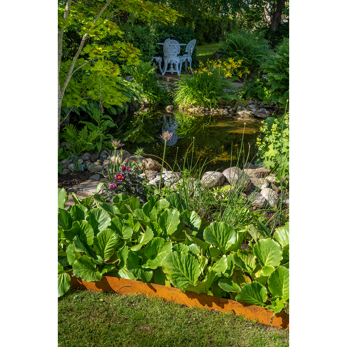 Rabattkant Skotte Garden Corten 4-pack Gräskant, 110 cm