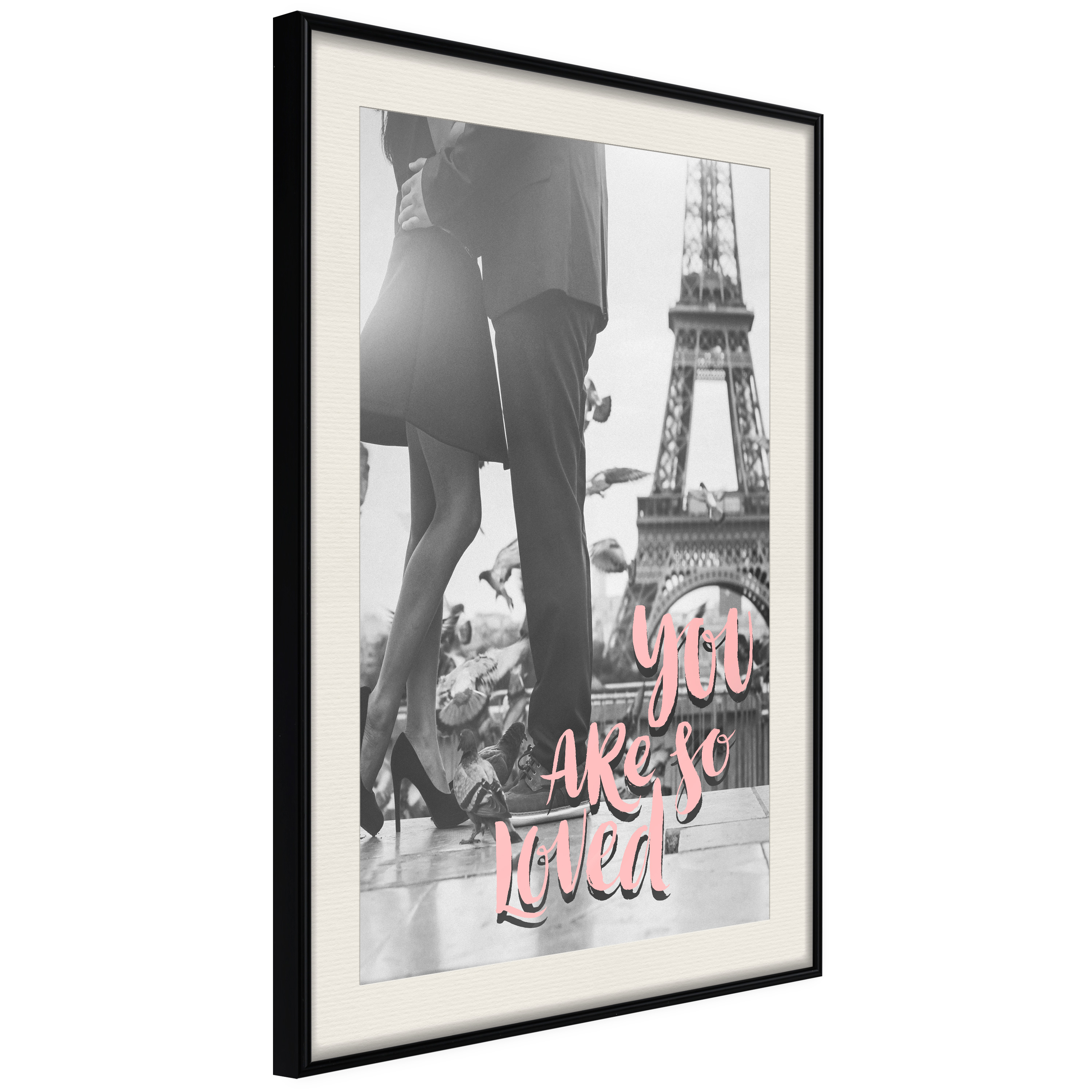 Affisch - You Are so Loved [Poster] 40x60 Svart ram med passepartout, 40x60 cm