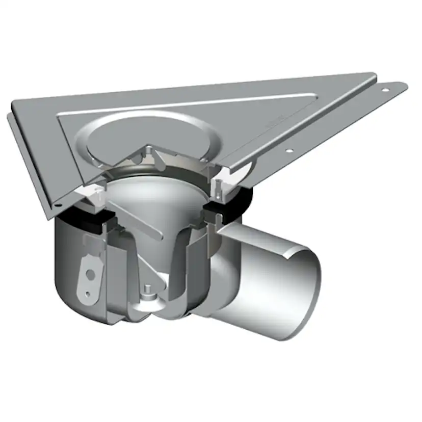 Golvbrunn Blücher Drain Trio 206 med Sidoutlopp