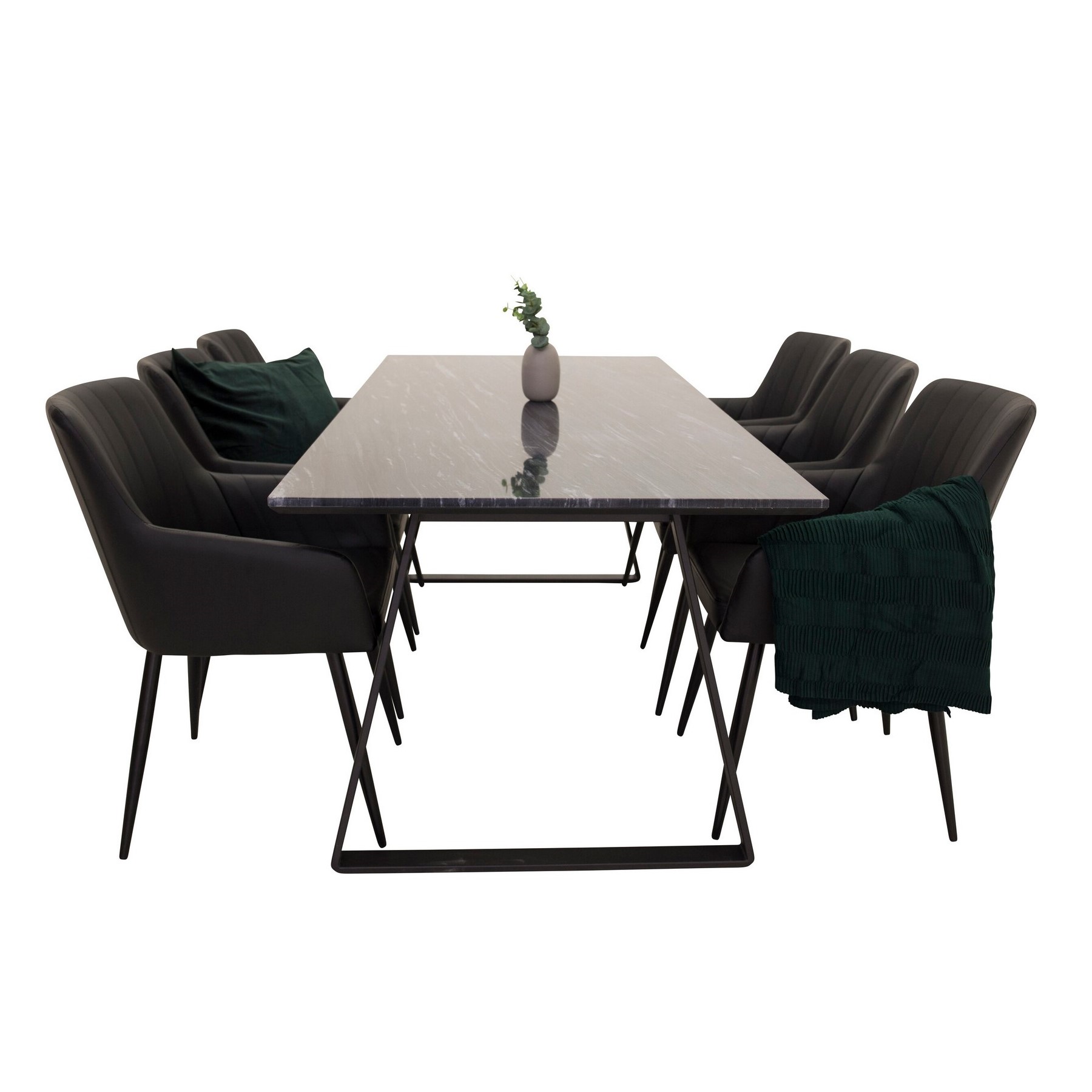 Matgrupp Venture Home Estelle med 6st Comfort Stolar