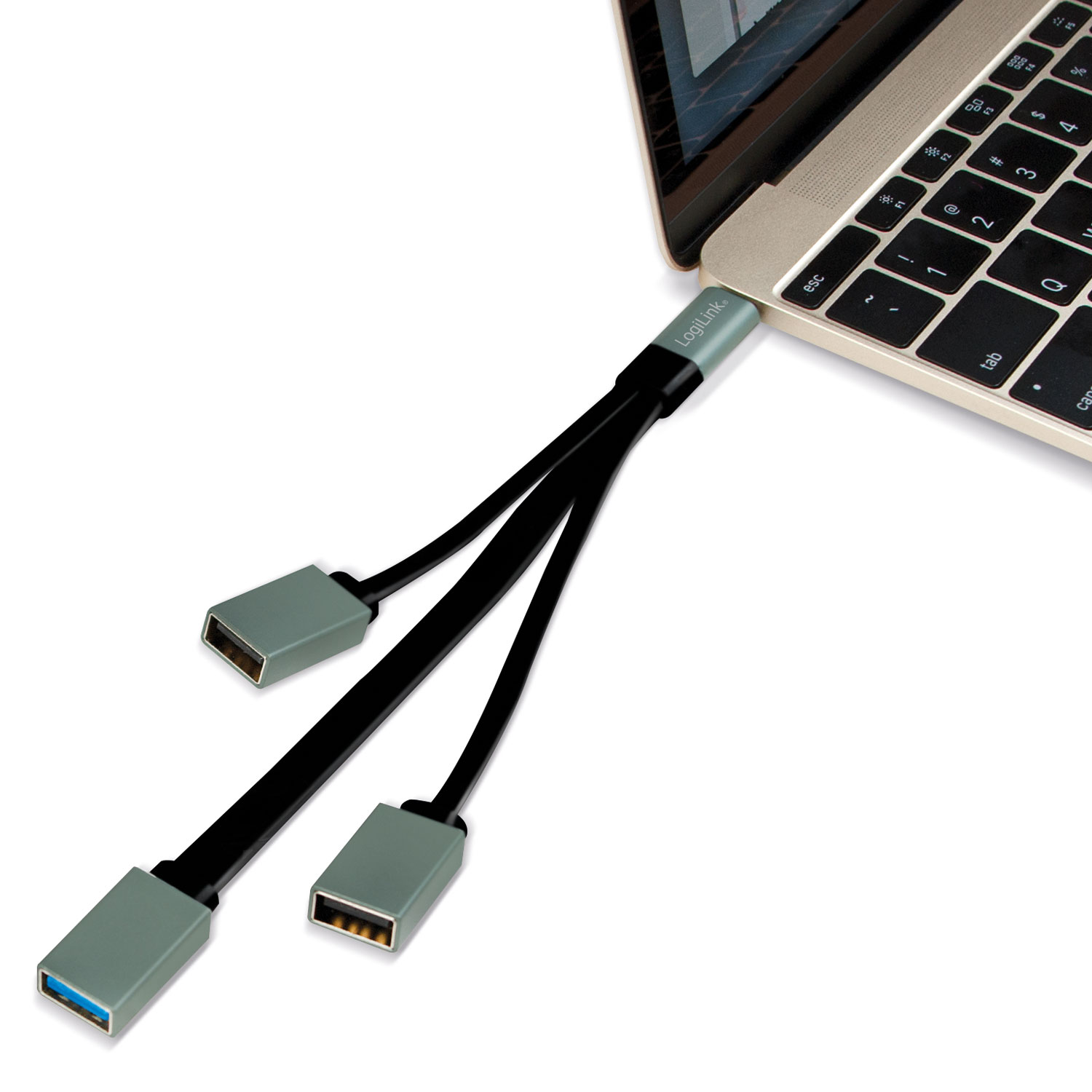 Adapter LogiLink USB-C Hub 3-port
