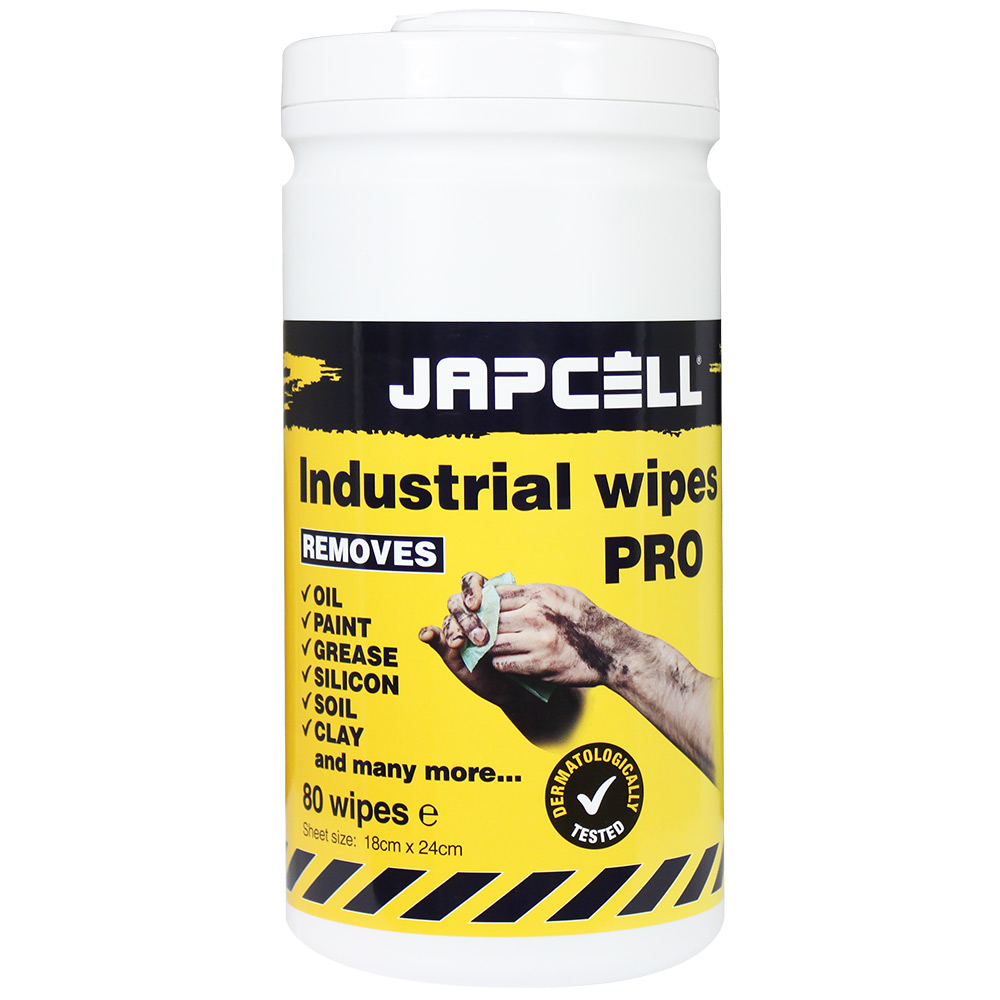 Hand Wipes Industrial PRO rough 80pc By JAPCELL 1 pack Handservetter Japcell ETMH80A Pro Rouch